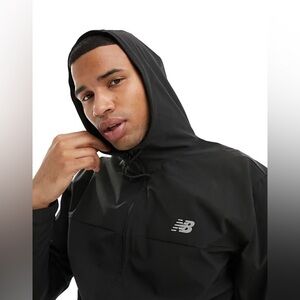 New Balance NEW W TAGS performance full zip woven jacket in black Mens small